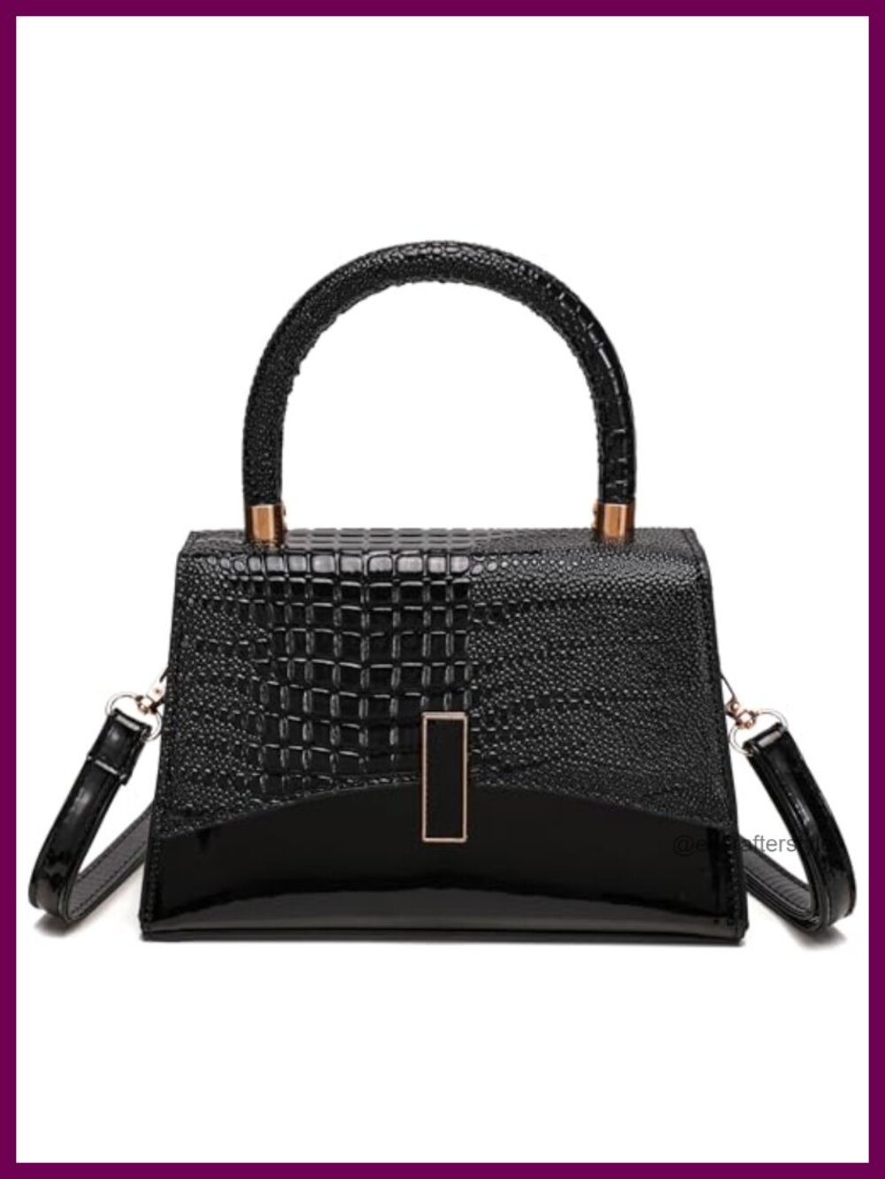 Small PU Leather Crossbody Bag Satchel Mini Purse